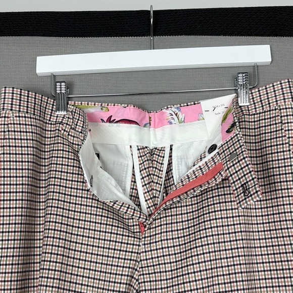 Paisley & Gray Beige, Navy & Red Plaid Dress Pants - Picture 12 of 15